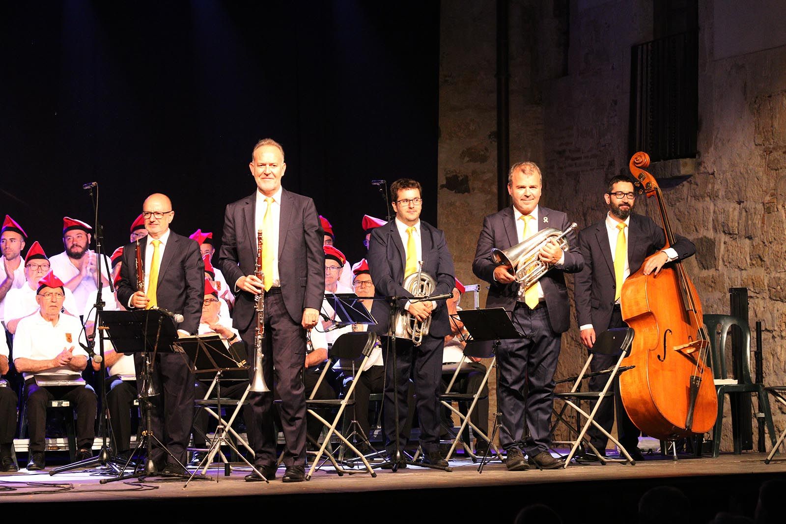 Concert amb el Cor de la Societat Coral la Lira i la Cobla Sant Jordi. Foto: Lali Álvarez
