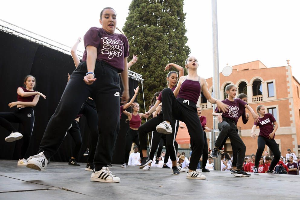 L'Escola Sant Cugat, ha organitzat, un any més, el festival de hip hop de Festa Major. FOTO: Bernat Millet 