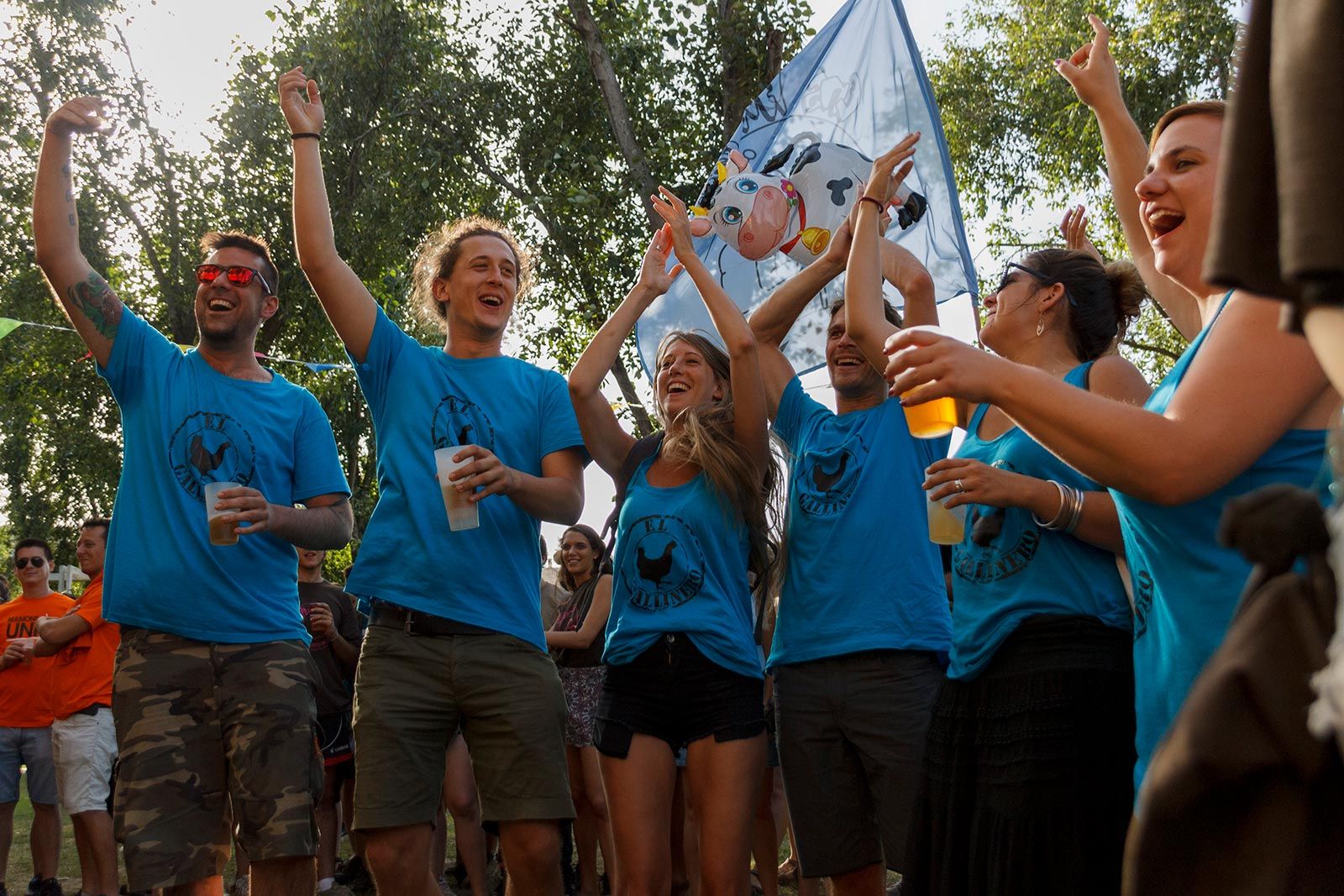 Batalla de penyes!. FOTO: Paula Galván