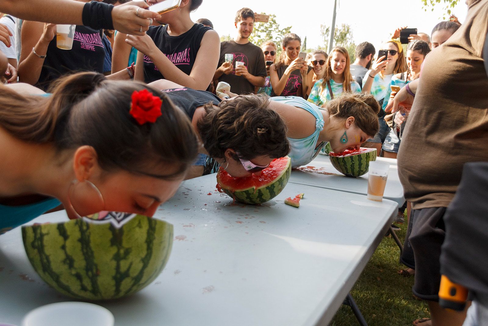 Batalla de penyes!. FOTO: Paula Galván