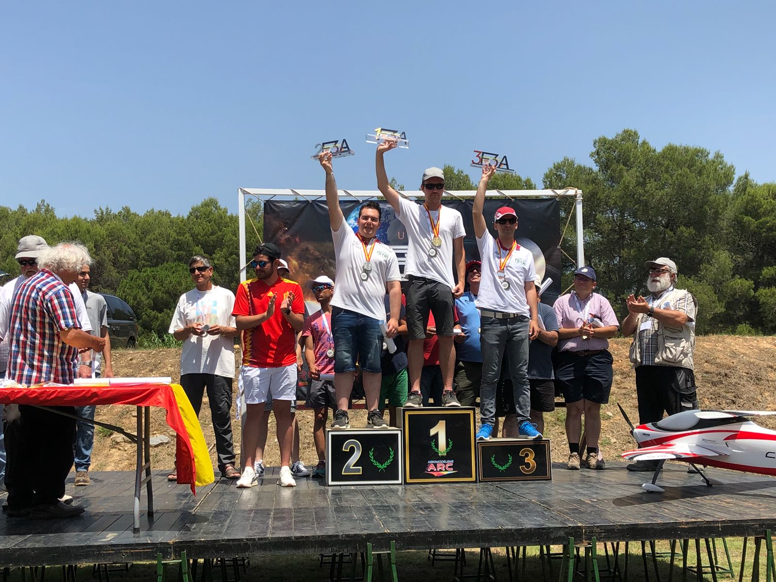 Juan Rombaut, al més alt del podi. FOTO: Cedida