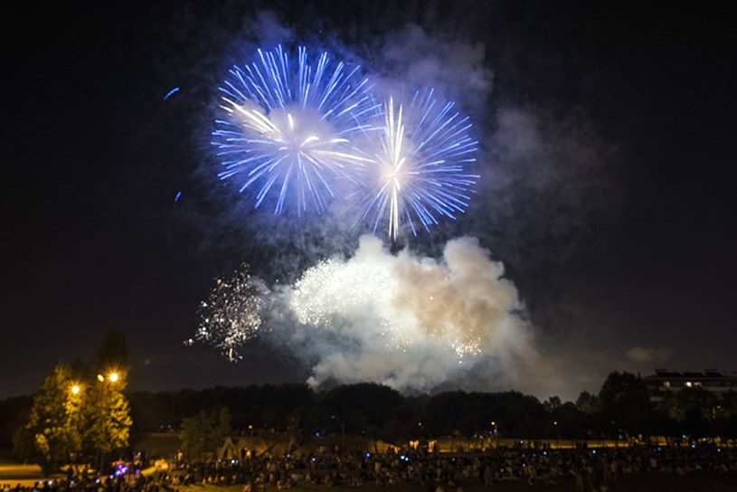 Castell de Focs de Festa Major. Foto: Bernat Millet.