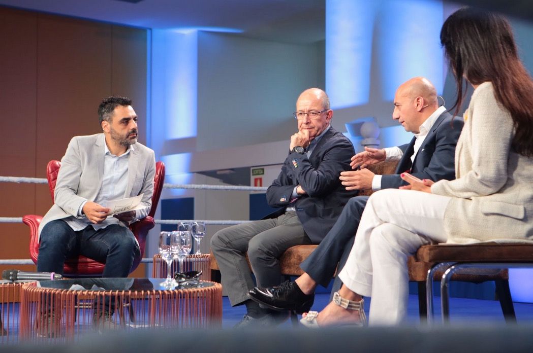 Moment del debat al Sant Cugat Tribuna Empresarial. FOTO: Artur Ribera