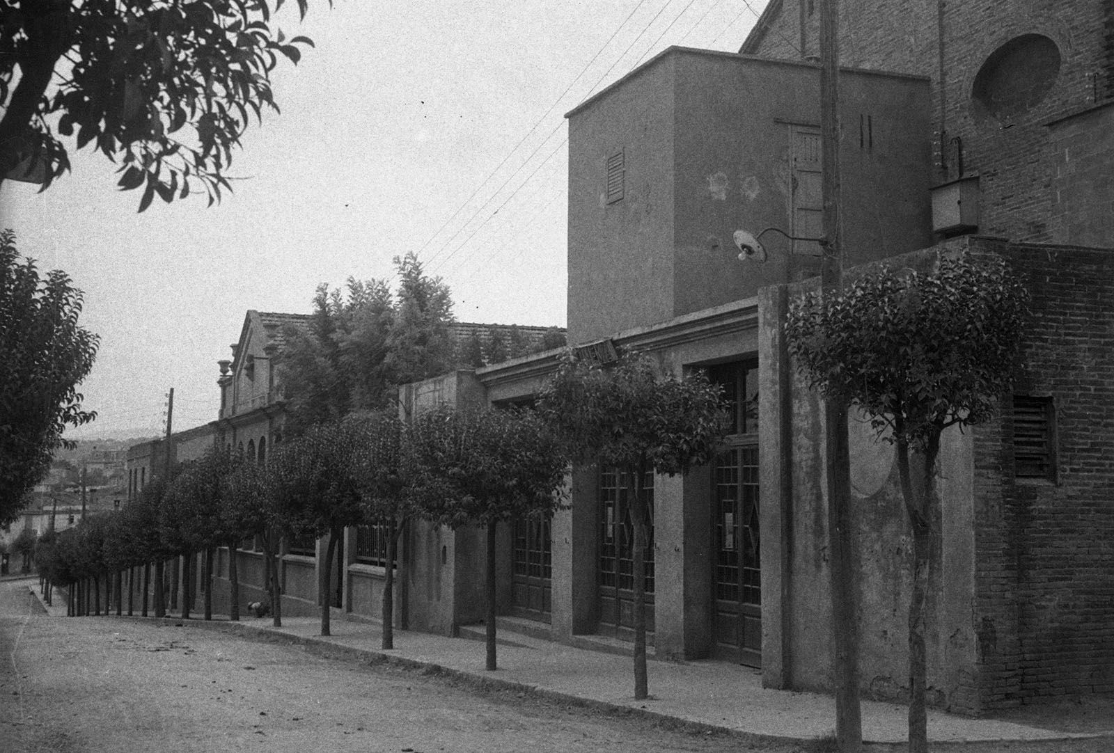 Seu de La Unió Santcugatenca, a l'actual carrer d'Anselm Clavé, l'any 1940. FOTO: Fons Cabanas AMSCV