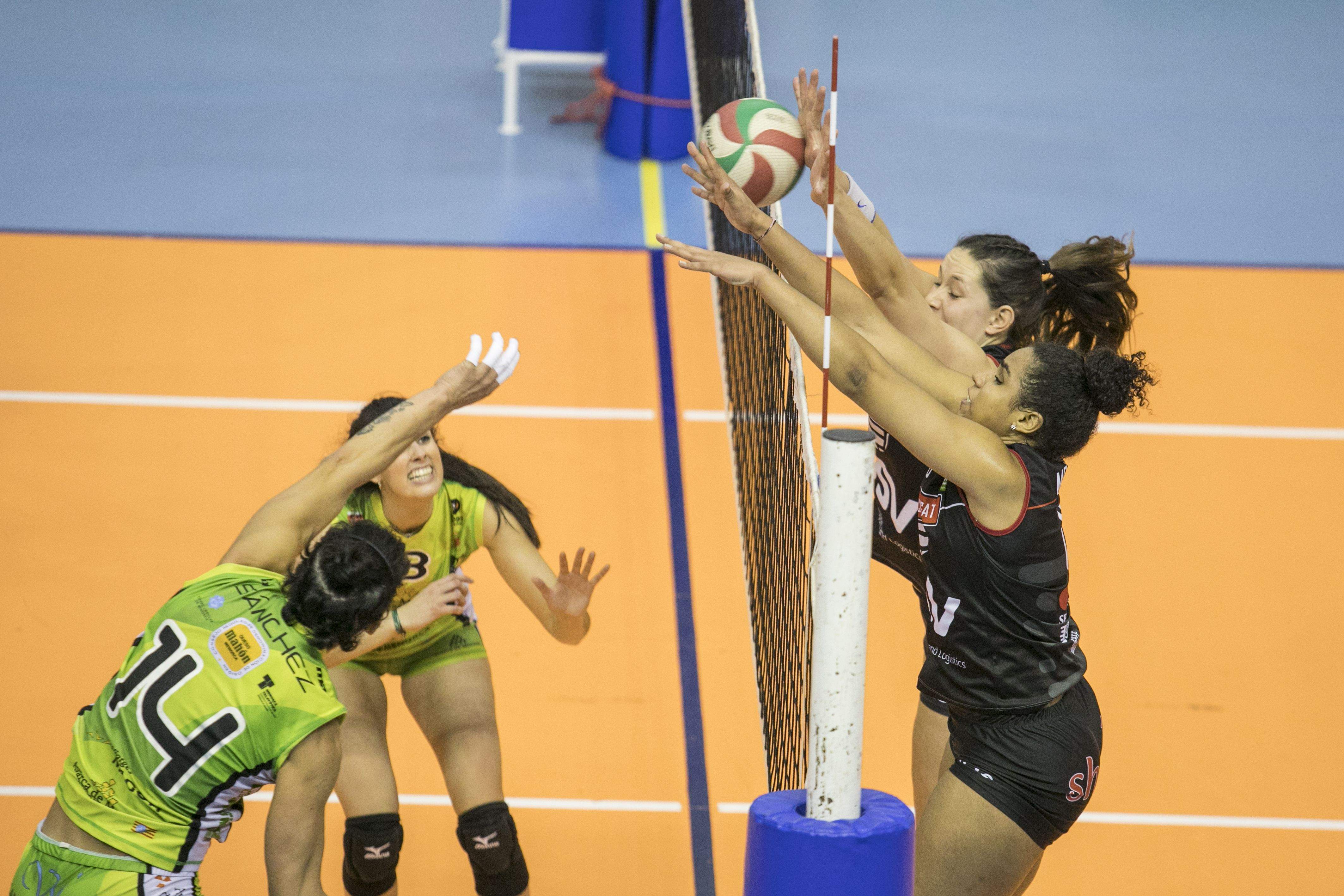 Imatge d'un partit del DSV CV Sant Cugat d'aquesta temporada 2017-2018. FOTO: Lali Puig