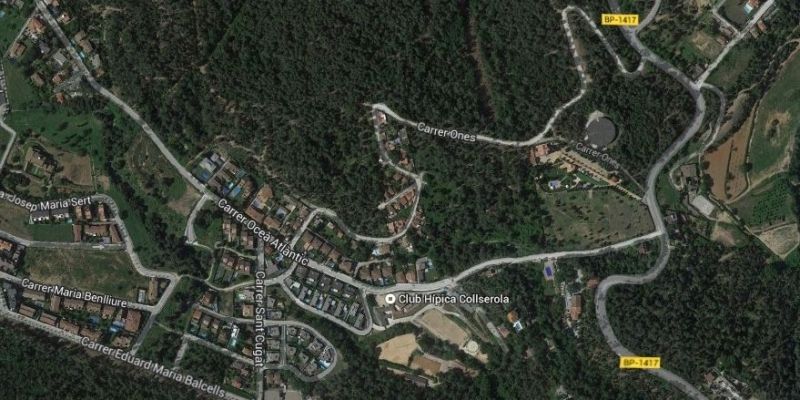 Imatge de satèl·lit del carrer de l'oceà Atlàntic