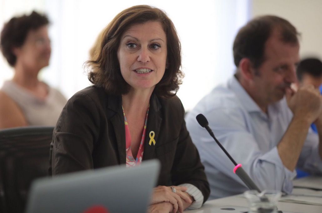 Sílvia Solanellas en un ple municipal de l'anterior mandat. FOTO: Artur Ribera