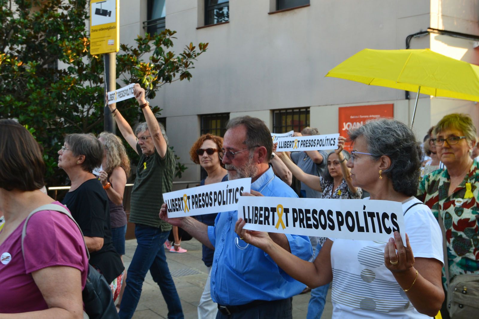 Manifestació en pro de la llibertat dels presos polítics FOTO: Sílvia Polanco 