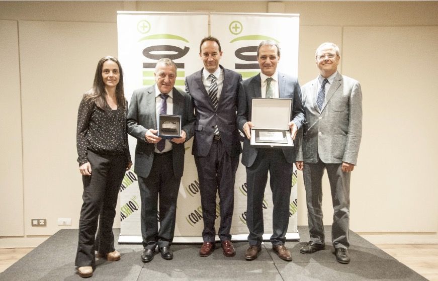 Moment del lliurament dels premis