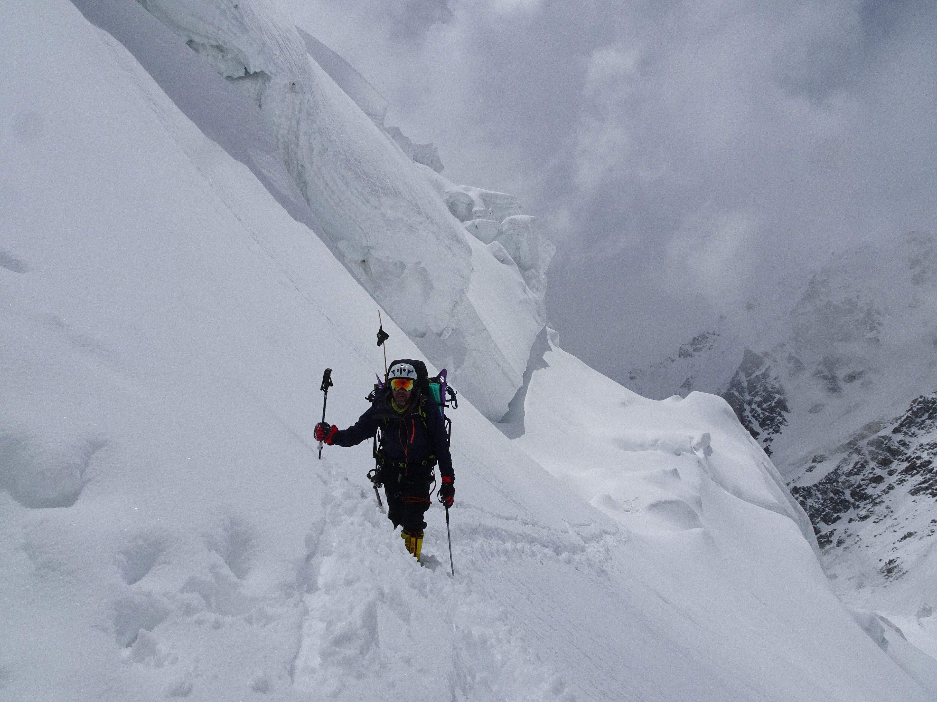 Marc Urquizu intentant coronar el Nanga Parbat. FOTO: Cedida