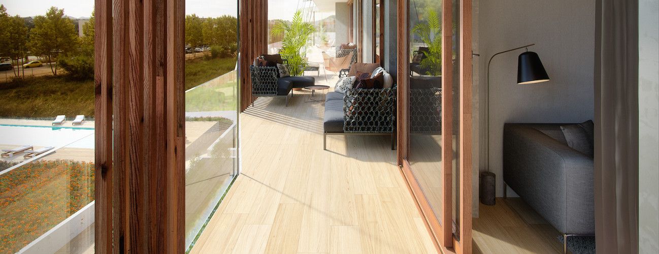 Espai Natura desde l'interior d'un habitatge sostenible FOTO: Cedida