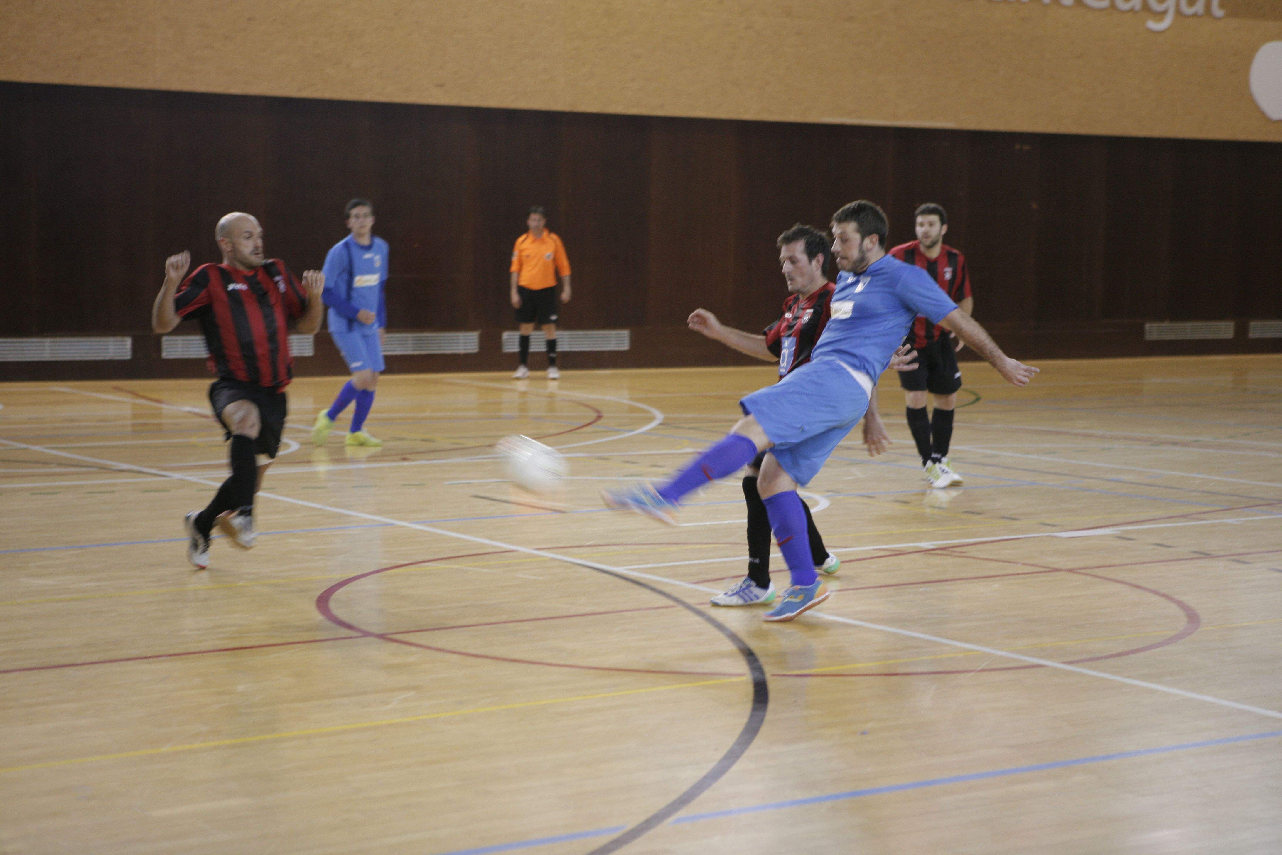 L'últim derbi entre el FS Sant Cugat i l'Olimpyc Floresta es va jugar l'abril del 2014. FOTO: Artur Ribera