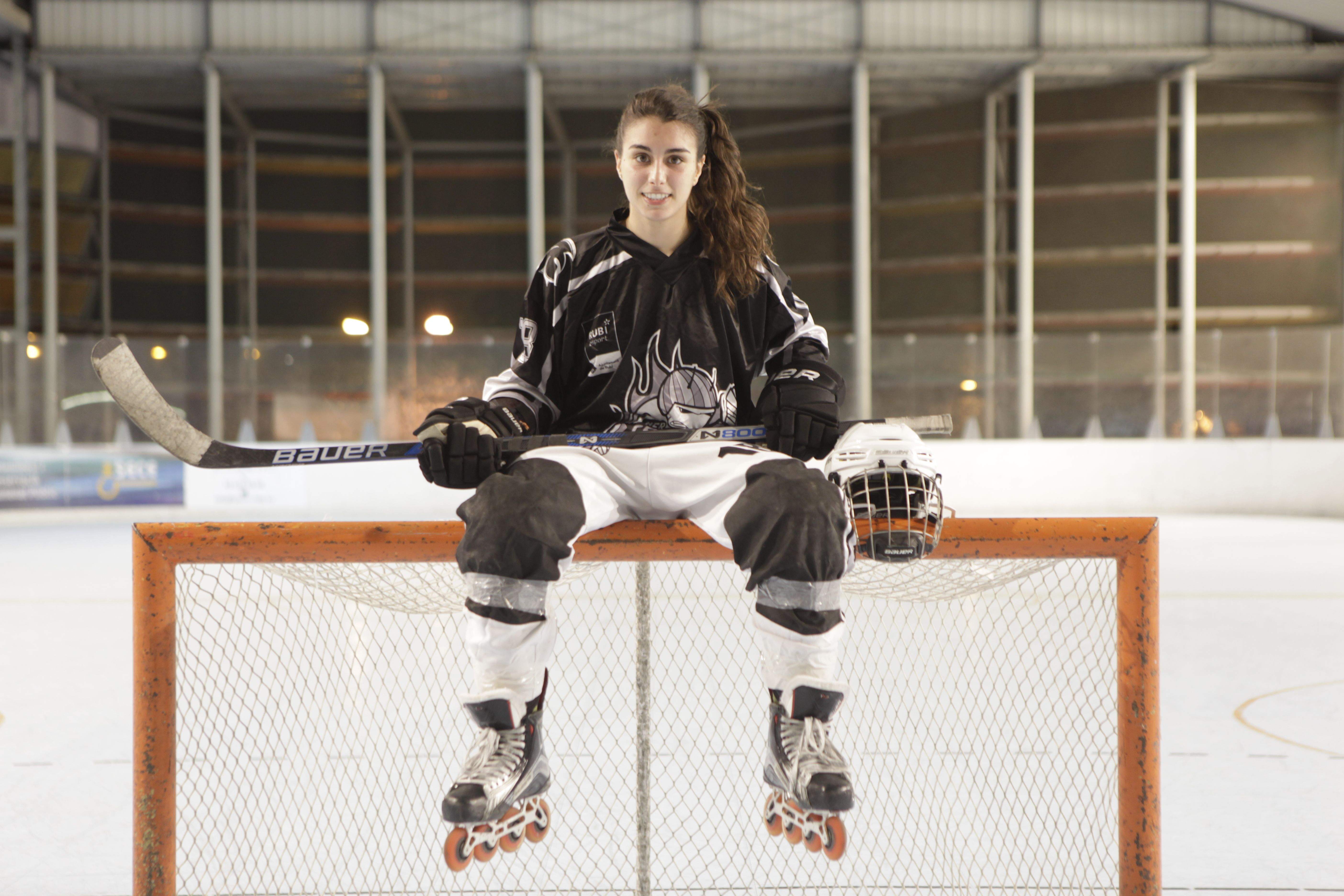 Eva Marqués, quan jugava a l'HCR Cent Patins de Rubí. FOTO: Artur Ribera