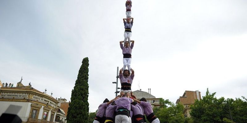  El pilar de 7 de la Jove de Tarragona FOTO: Bernat Millet