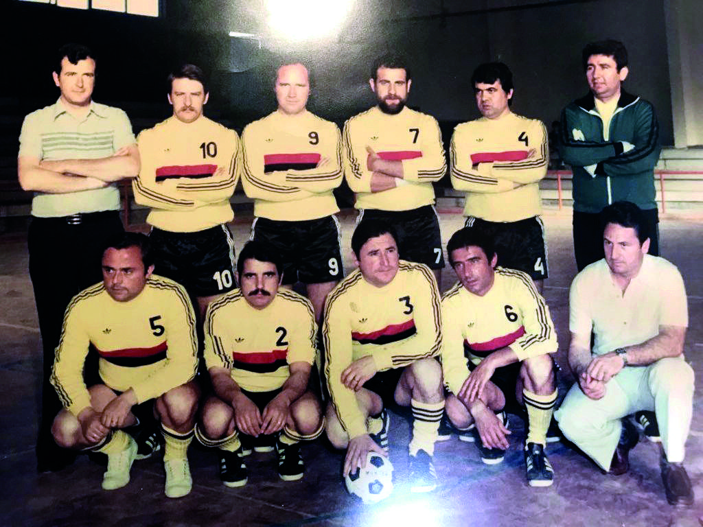 Primer equip del Futbol Sala Sant Cugat del 1978: Josep Martínez, Carles Munuera, Jose Luís Galvany, Margalef, Lluís Sitges, Siscu Vilà, Ton Tortosa, Josep Maria Zapater, Josep Girbau, Amadeu Girbau i Lluís Sánchez. FOTO: Futbol Sala Sant Cugat