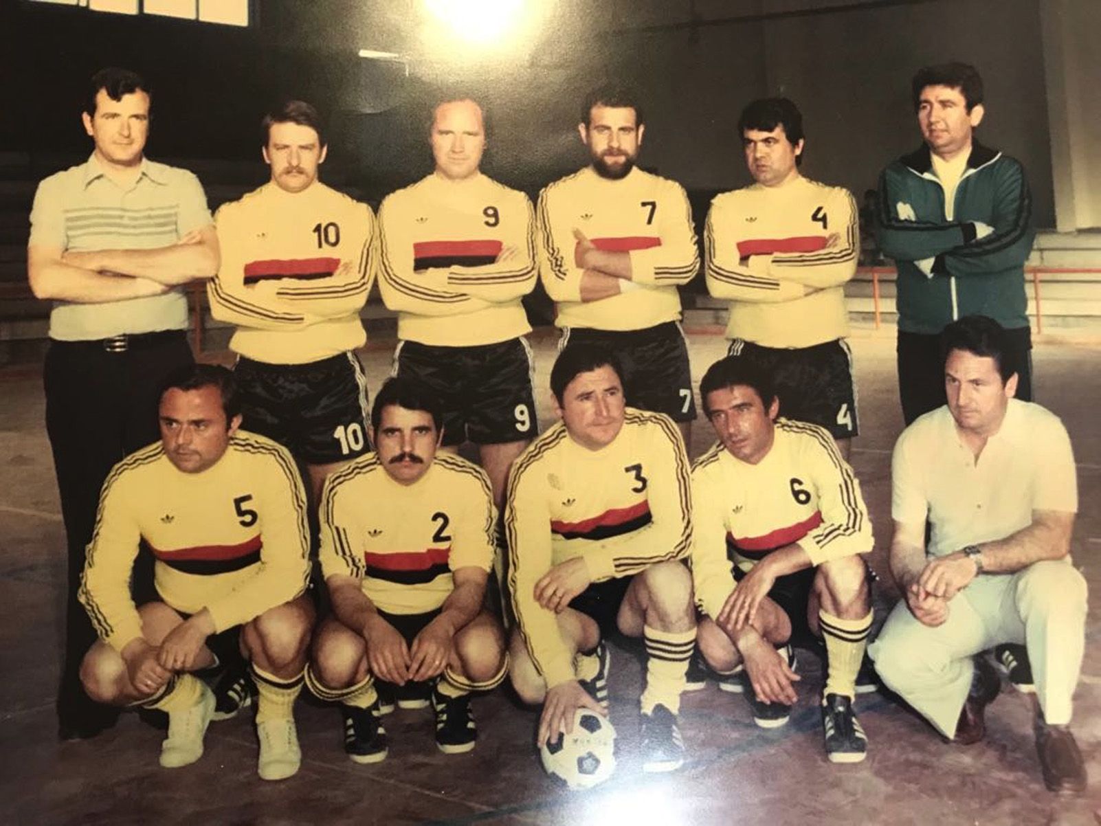 1r equip de 1978 amb Josep M, Carles M, Jose Luís G, Margalef, Lluís S, Siscu V, Ton T, J.M Zapater, Jodep G, Amadeu G. i Lluís S. FOTO: FSSC