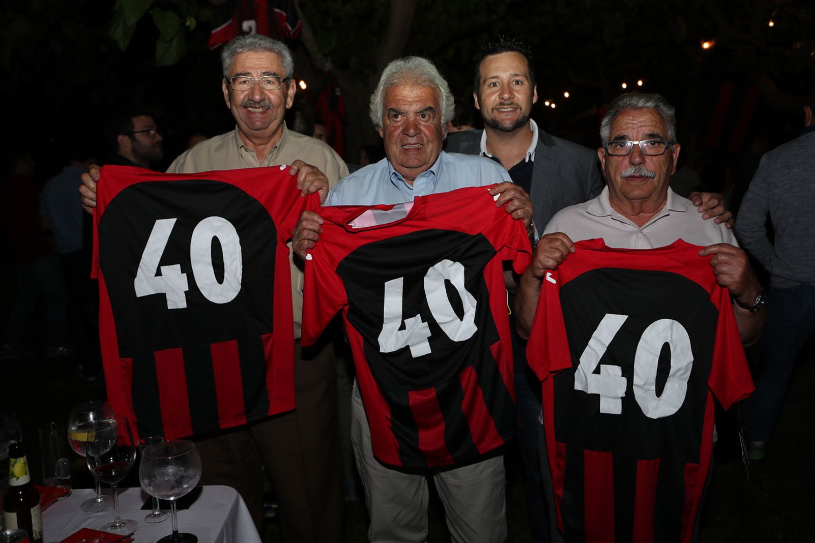 Presidents i fundadors en el sopar del 40è aniversari, el juny de 2018 FOTO: Cedida