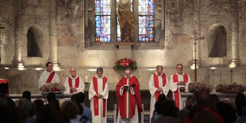 Mn. Blai va oficial la seva darrera missa al Monestir el 29 de juny passat. Foto: Artur Ribera
