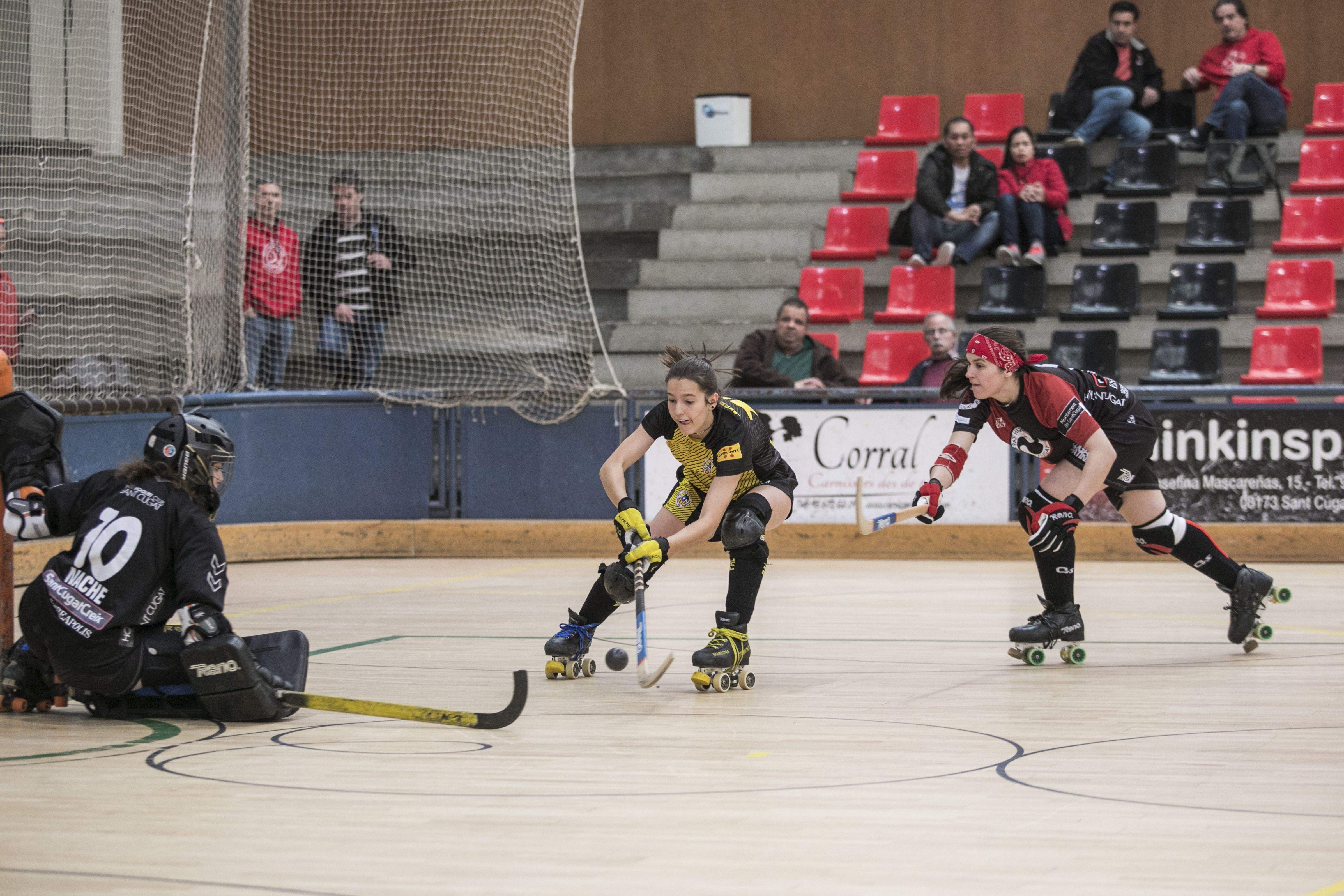 La portera del PHC Sant Cugat, Marta Nache, seguirà defensant el seu equip. FOTO: Lali Puig