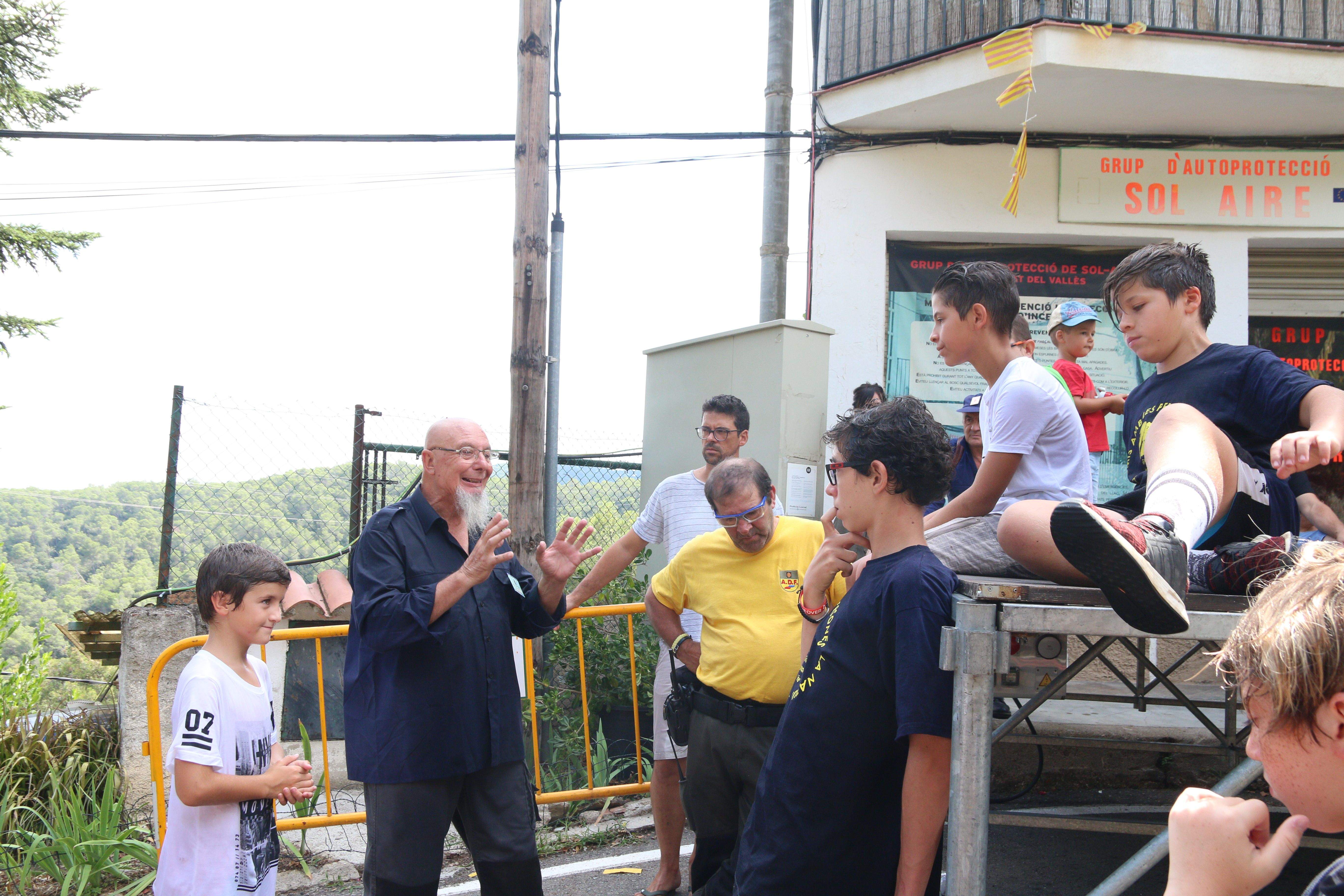 Pràctiques d'autoprotecció. Foto: Lali Álvarez