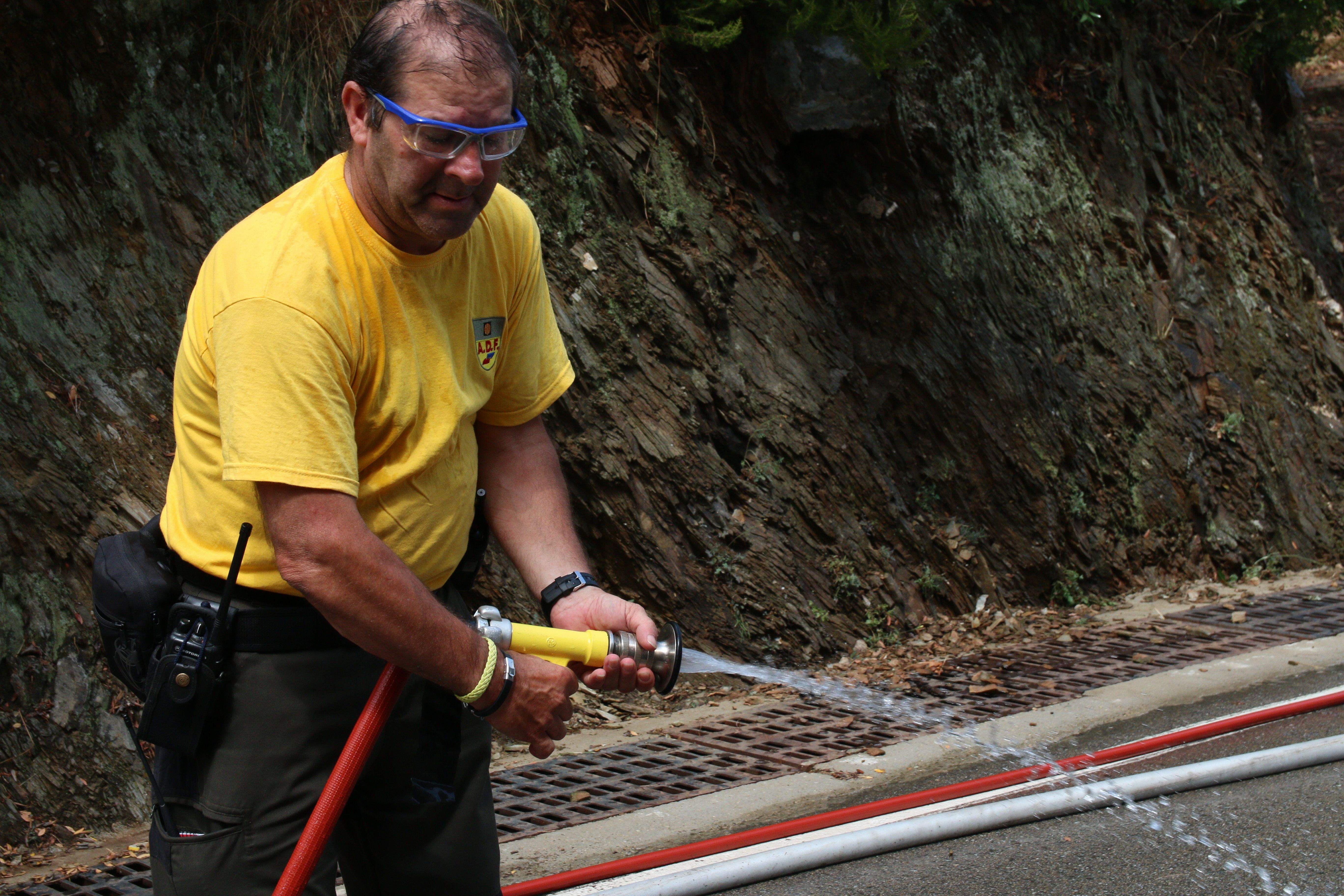 Pràctiques d'autoprotecció. Foto: Lali Álvarez