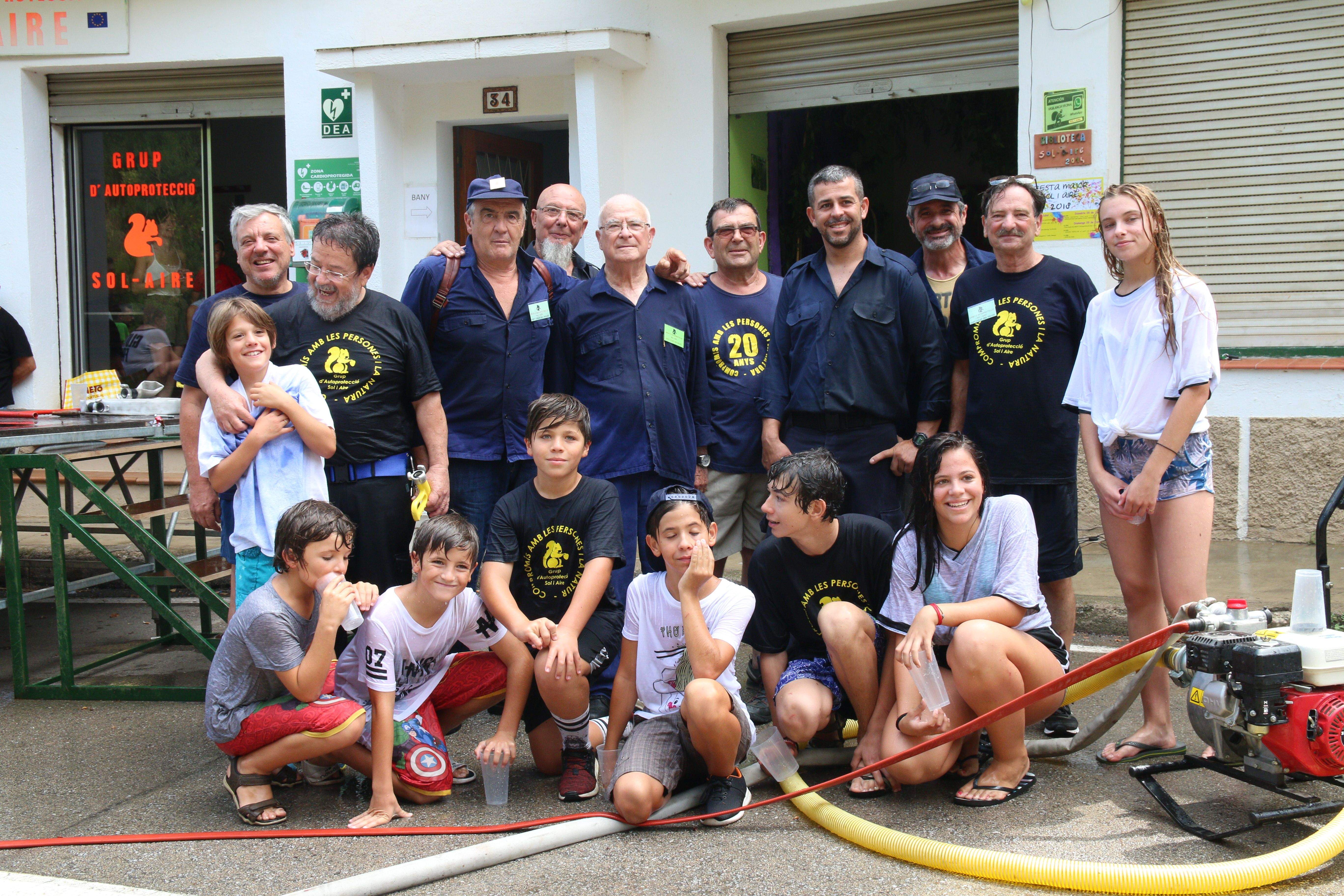 Pràctiques d'autoprotecció. Foto: Lali Álvarez