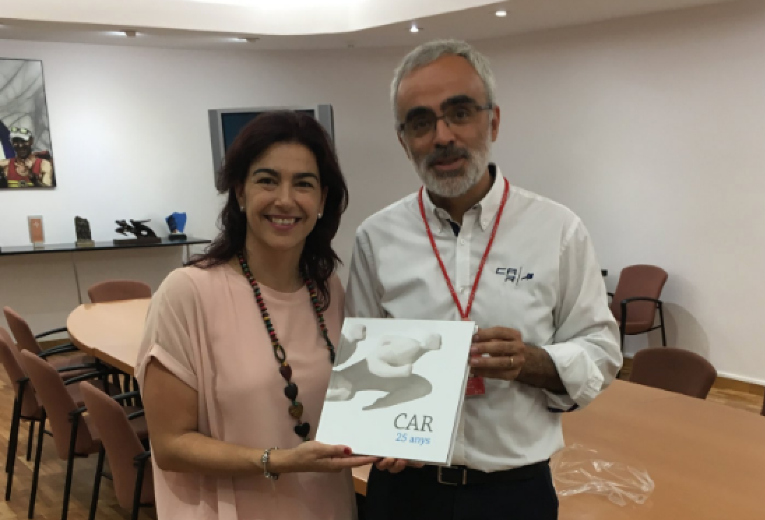 María José Rienda junt a Ramon Terrassa. FOTO: Twitter CAR Sant Cugat