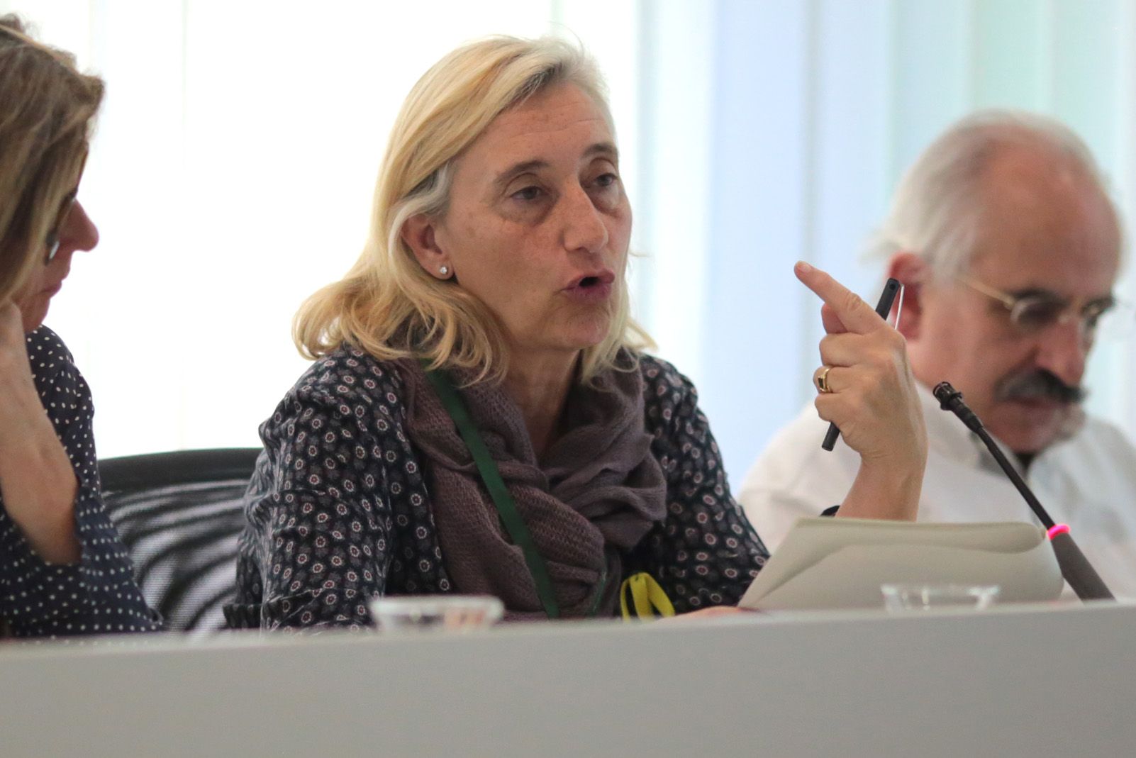 Sussanna Pellicer en un Ple Municipal. FOTO: Artur Ribera