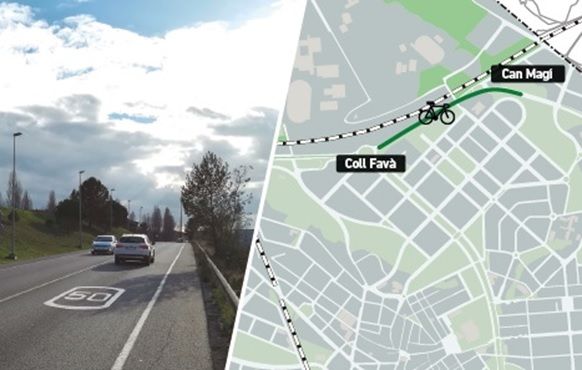 Nou itinerari de bicis i vianants de Can Magí a Coll Favà