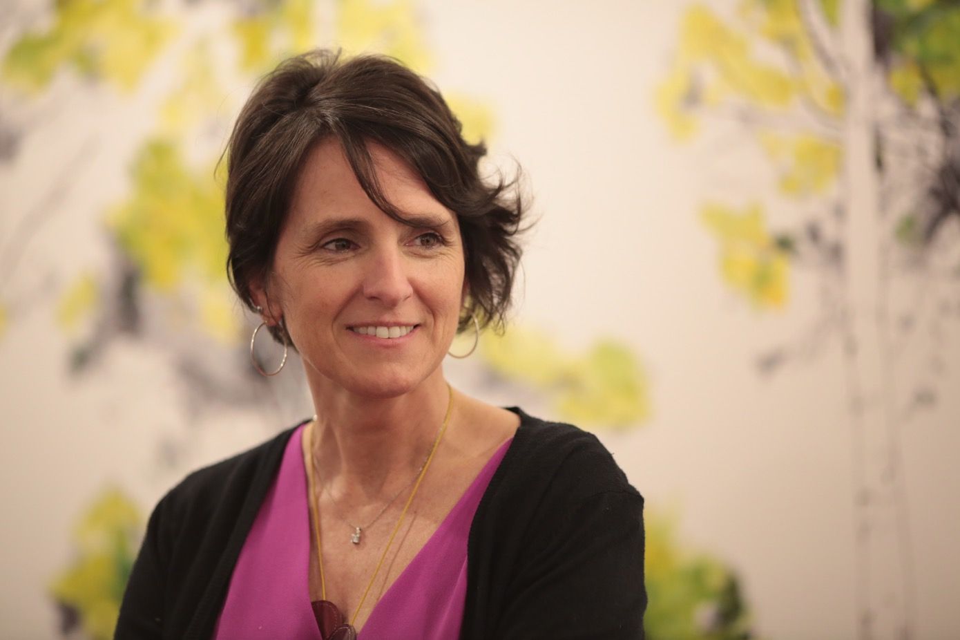 Tatiana Blanqué a la seva última exposició a Sant Cugat