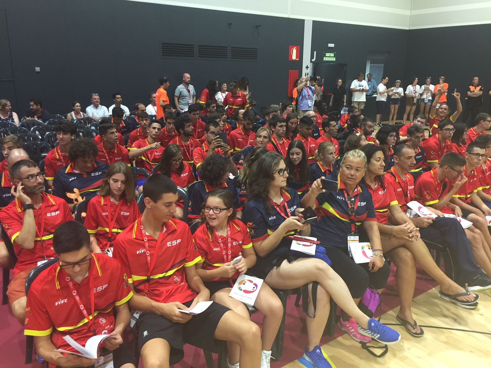 Atletes de la selecció espanyola que participaran als CPISRA World Games. FOTO: Ferran Mitjà