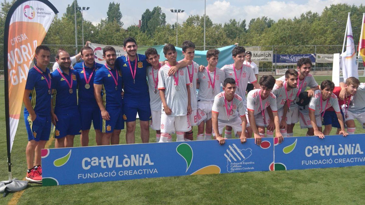 Guillem Rivera, plata amb la selecció espanyola. FOTO: FEDCP