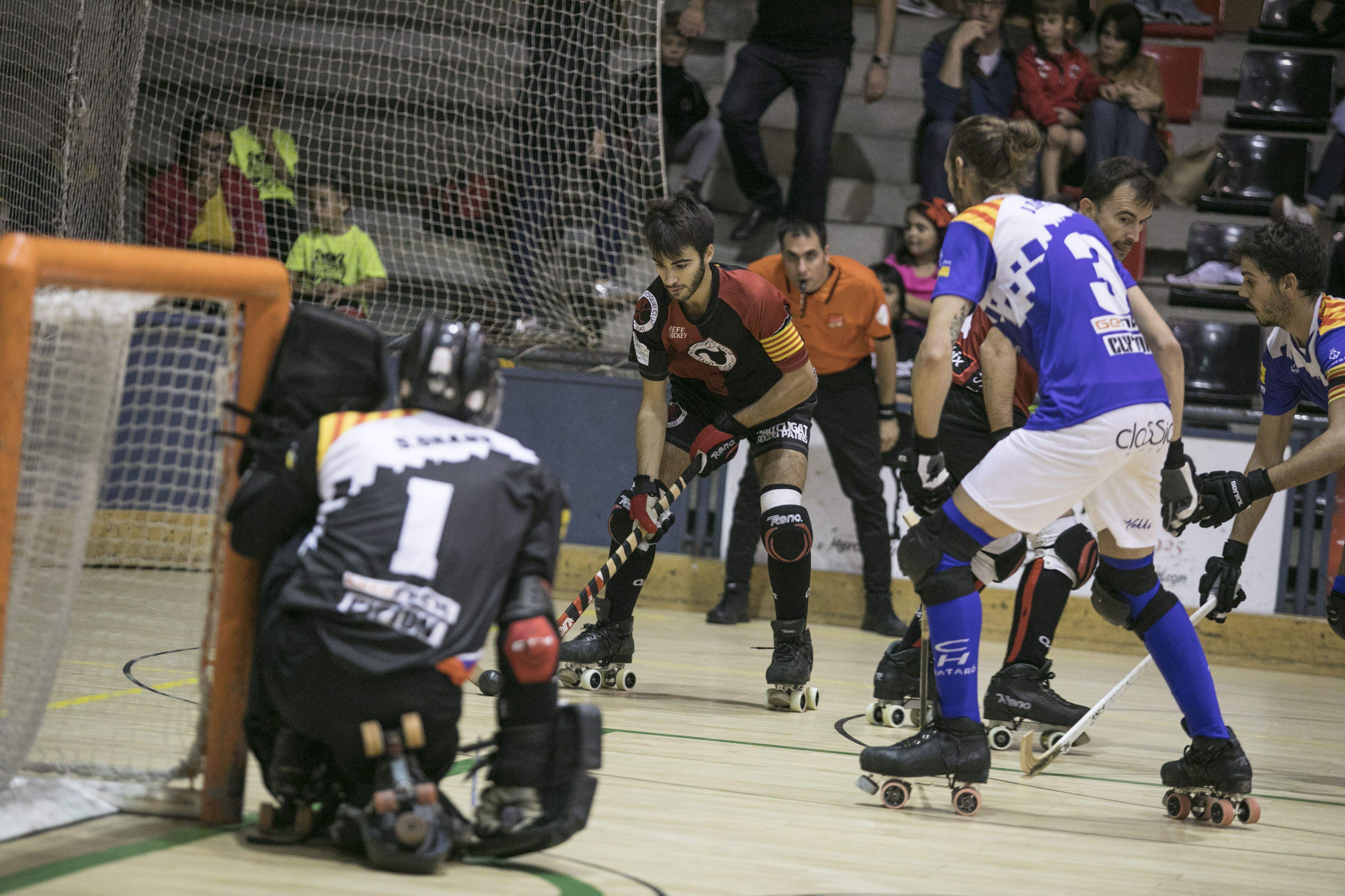 Pau Gilabert, en un partit de lliga de la temporada 2017-2018. FOTO: Lali Puig