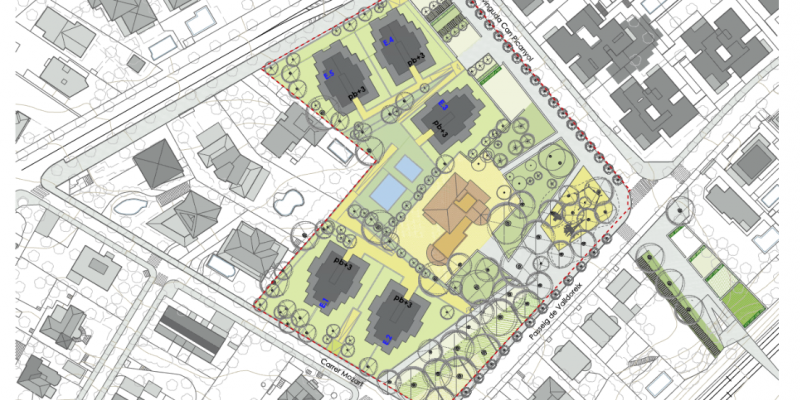 Així és com hauría de quedar Lestonnac després de la construcció d'habitatges