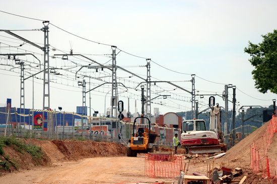 Durant els últims mesos s'han soterrat les vies a Sabadell FOTO: ACN