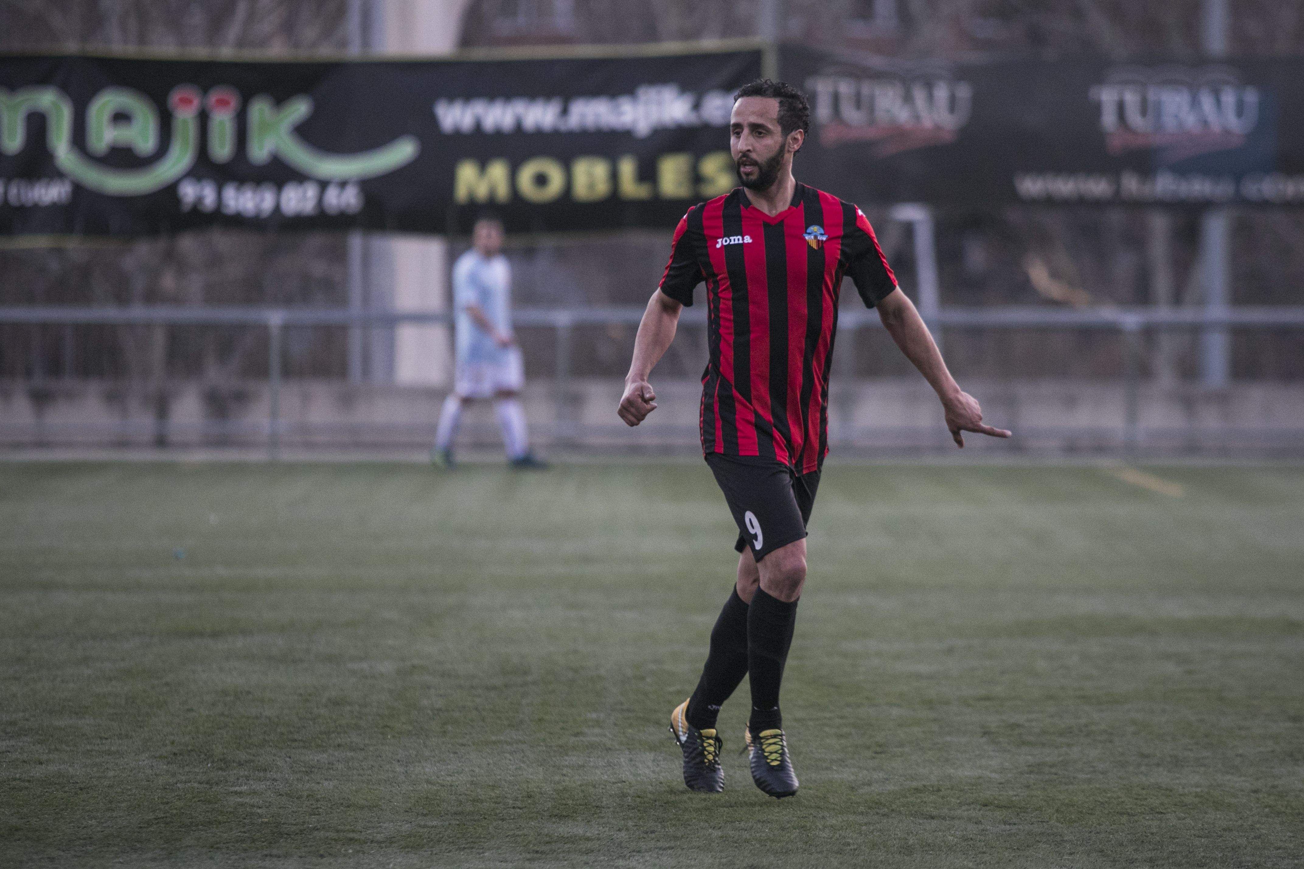 Naufal El Ghrim és una de les novetats en la convocatòria del primer equip del Sant Cugat Futbol Club .FOTO: Lali Puig
