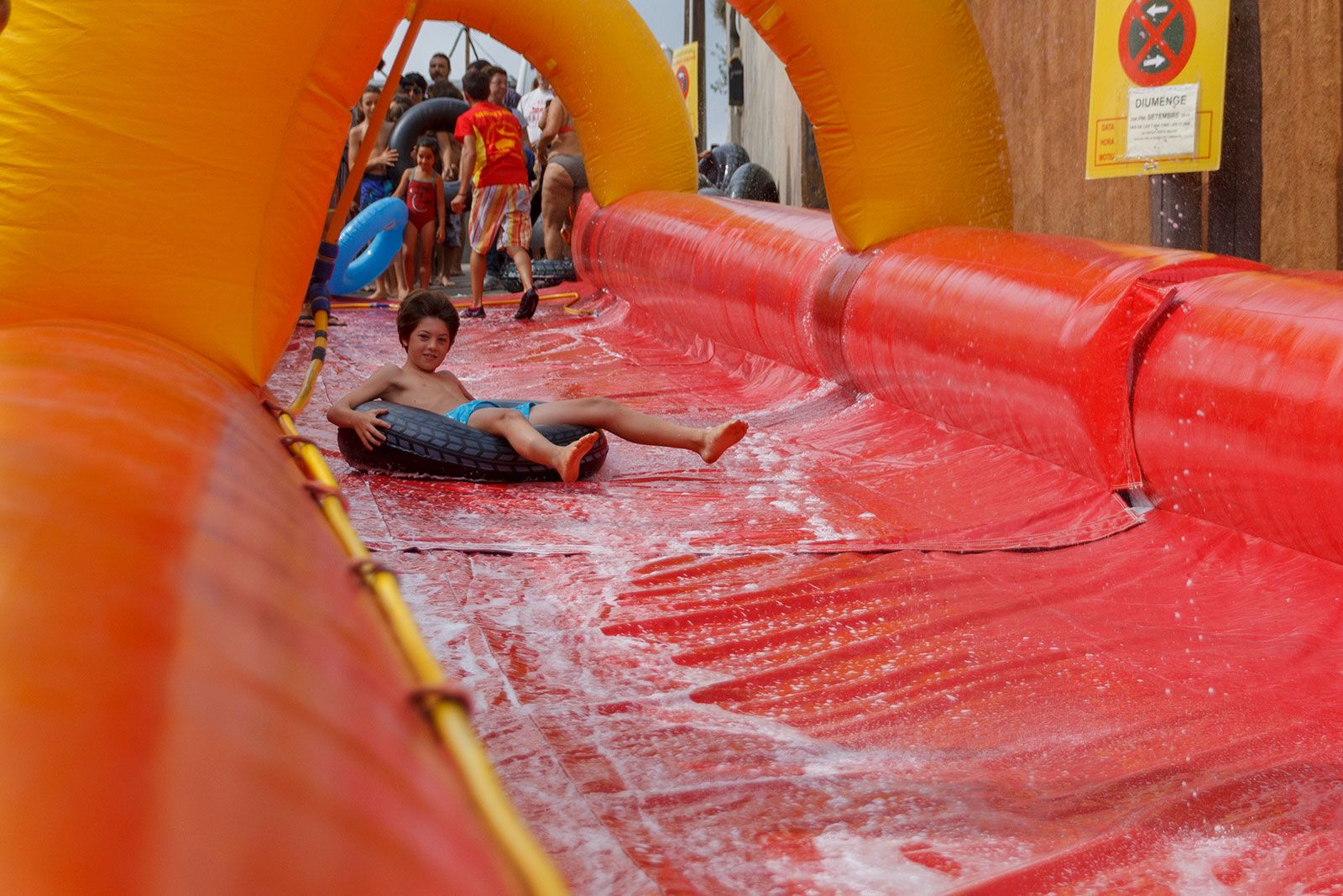 Súper tobogan d'aigua. FOTO: Paula Galván