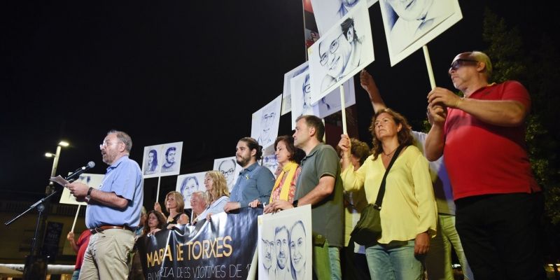 Jaume Angerri ha fet lectura del manifest. FOTO: Bernat Millet