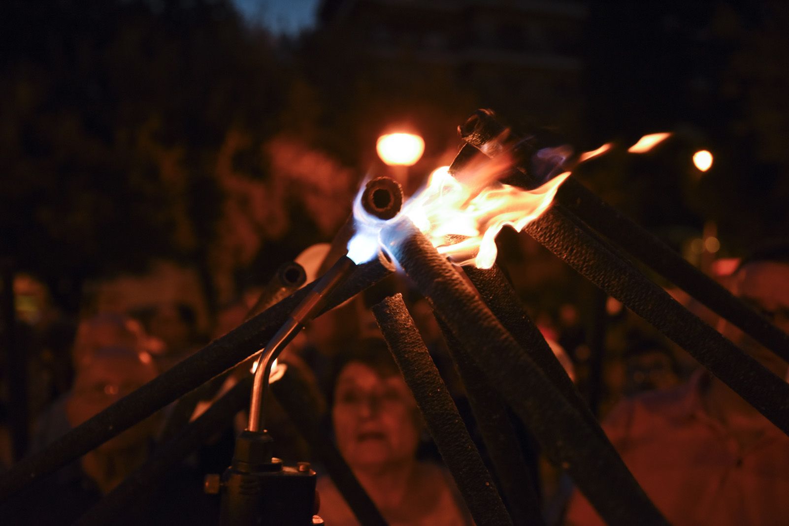 Marxa de torxes en memoria de les victimes del 1714. Foto: Bernat Millet.