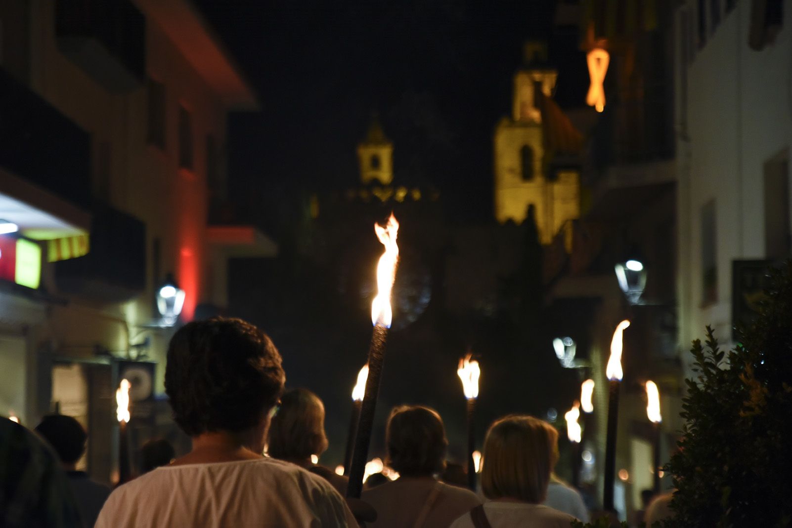 Marxa de torxes en memoria de les victimes del 1714. Foto: Bernat Millet.