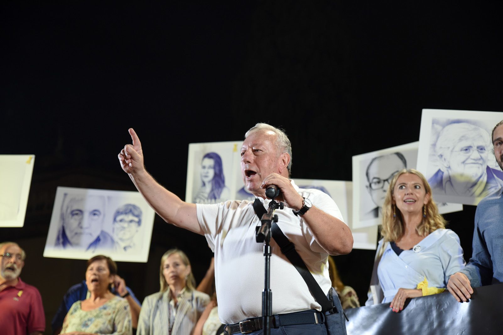 Marxa de torxes en memoria de les victimes del 1714. Foto: Bernat Millet.