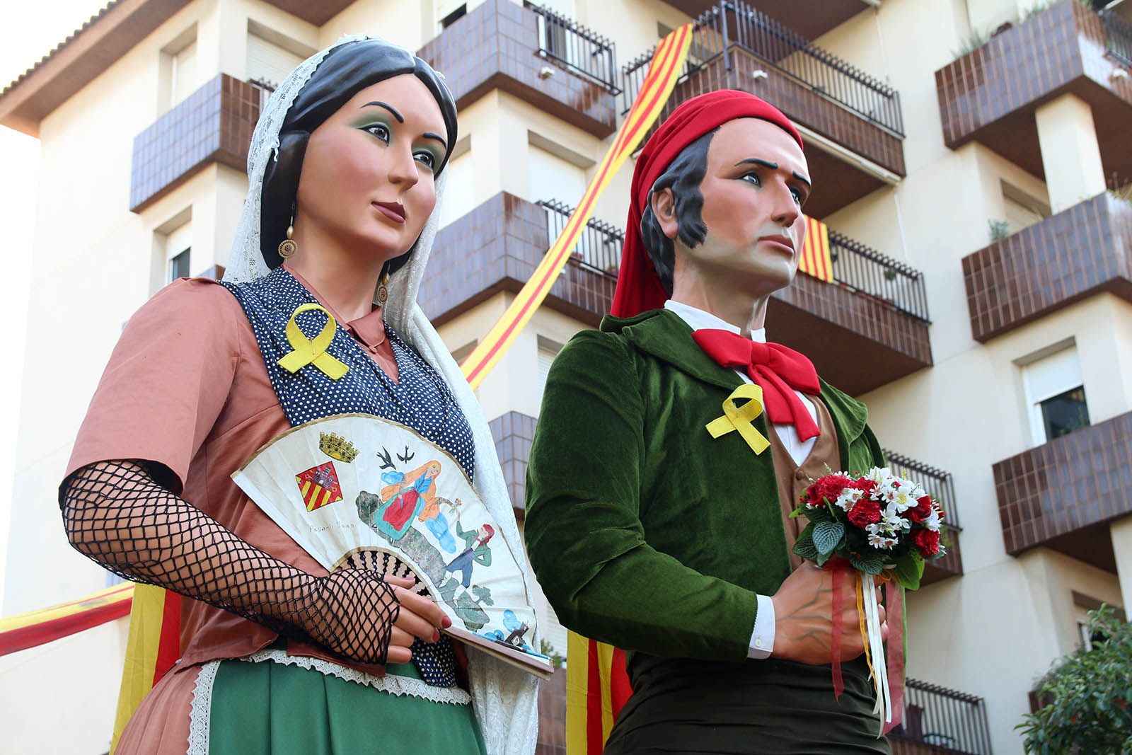 Ofrena floral a Sant Cugat. Foto: Lali Álvarez