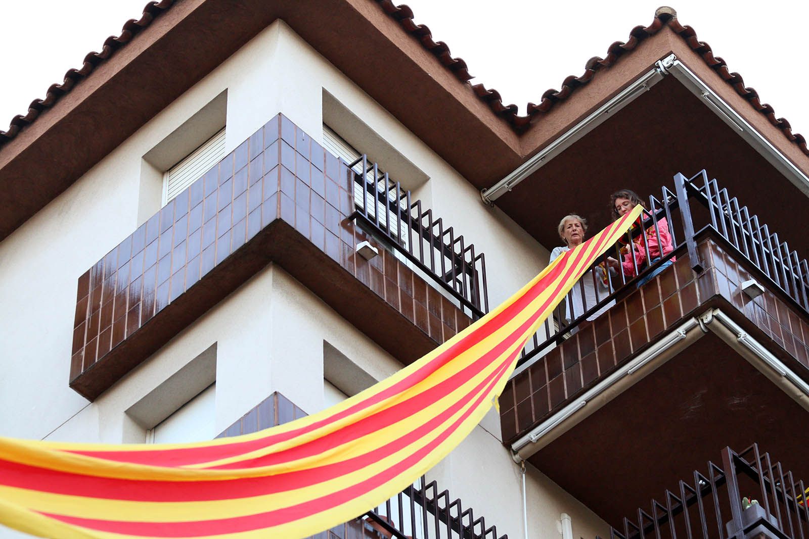 Ofrena floral a Sant Cugat. Foto: Lali Álvarez