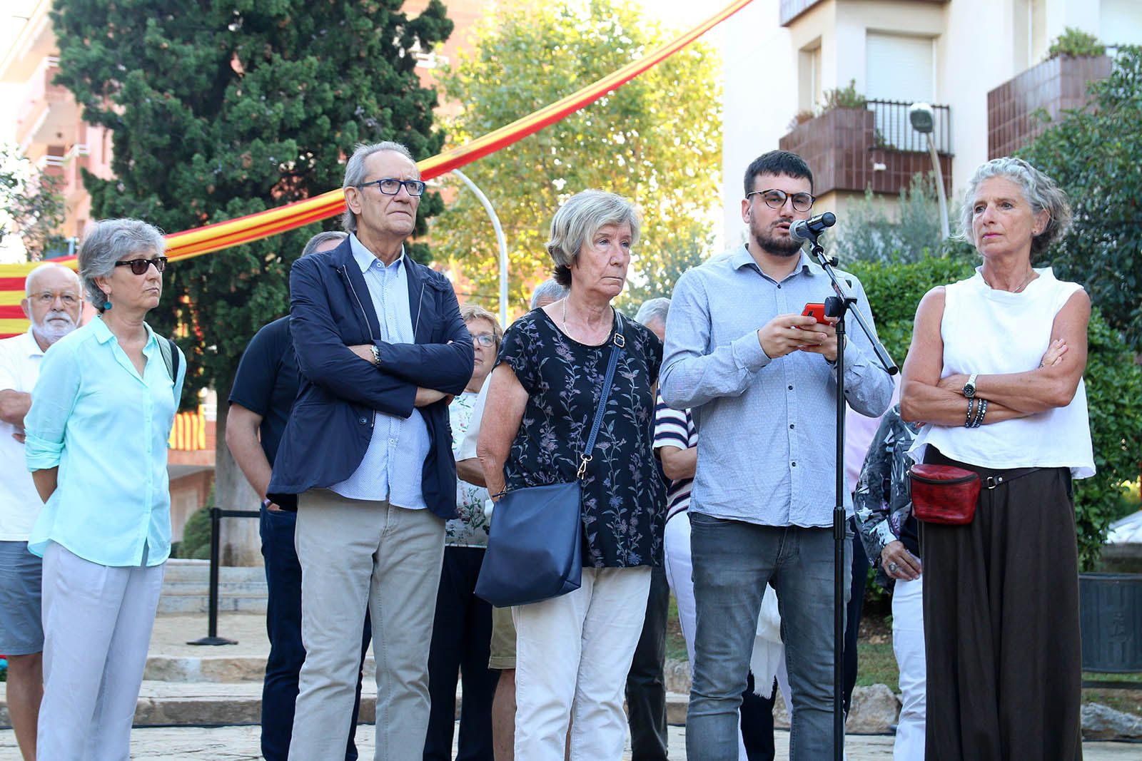 Ofrena floral a Sant Cugat. Foto: Lali Álvarez