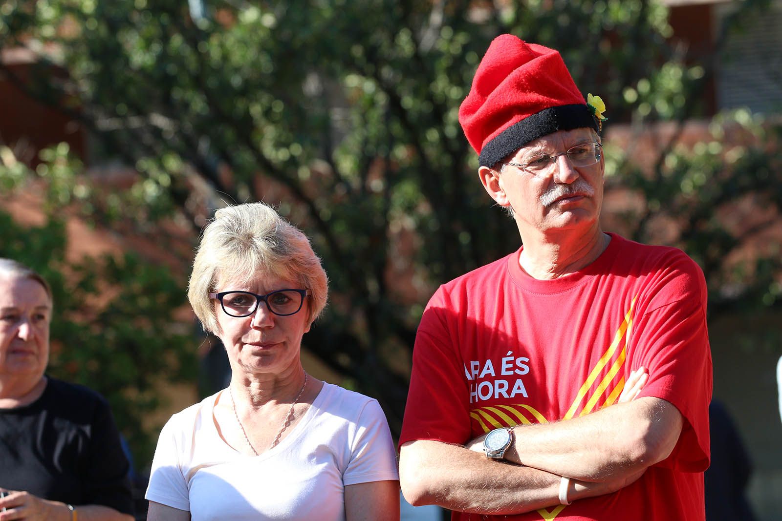 Ofrena floral a Sant Cugat. Foto: Lali Álvarez