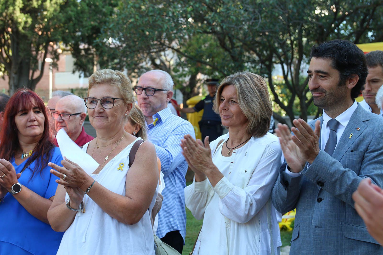 Ofrena floral a Sant Cugat. Foto: Lali Álvarez