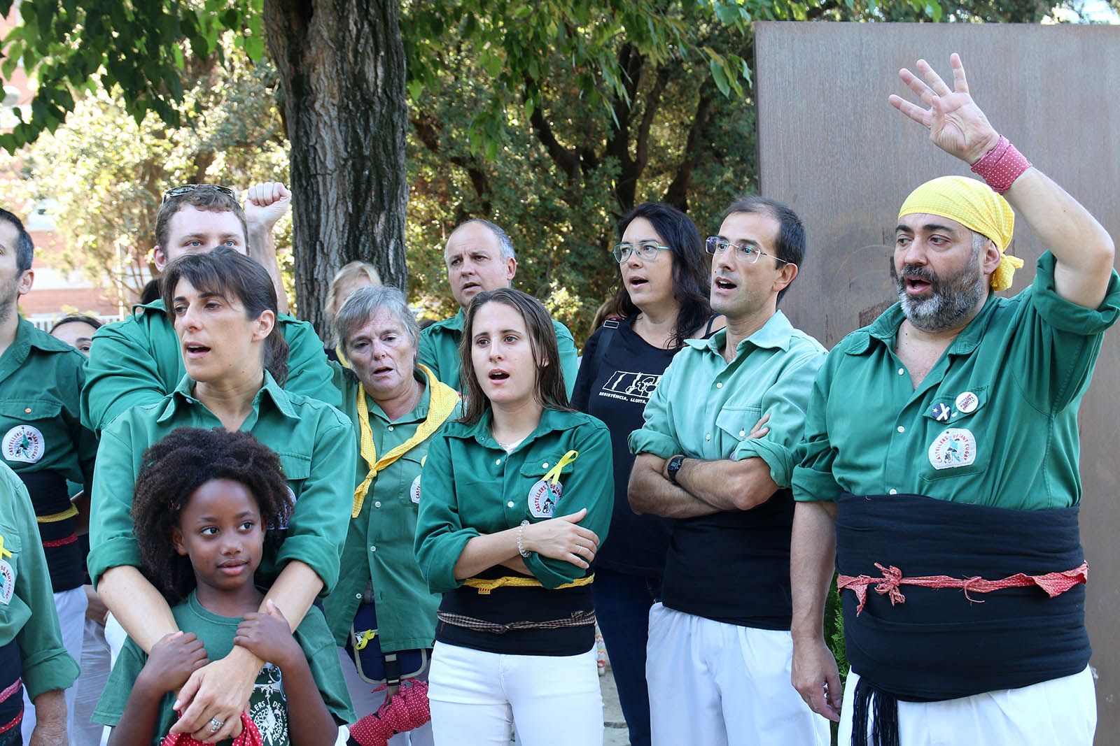 Ofrena floral a Sant Cugat. Foto: Lali Álvarez