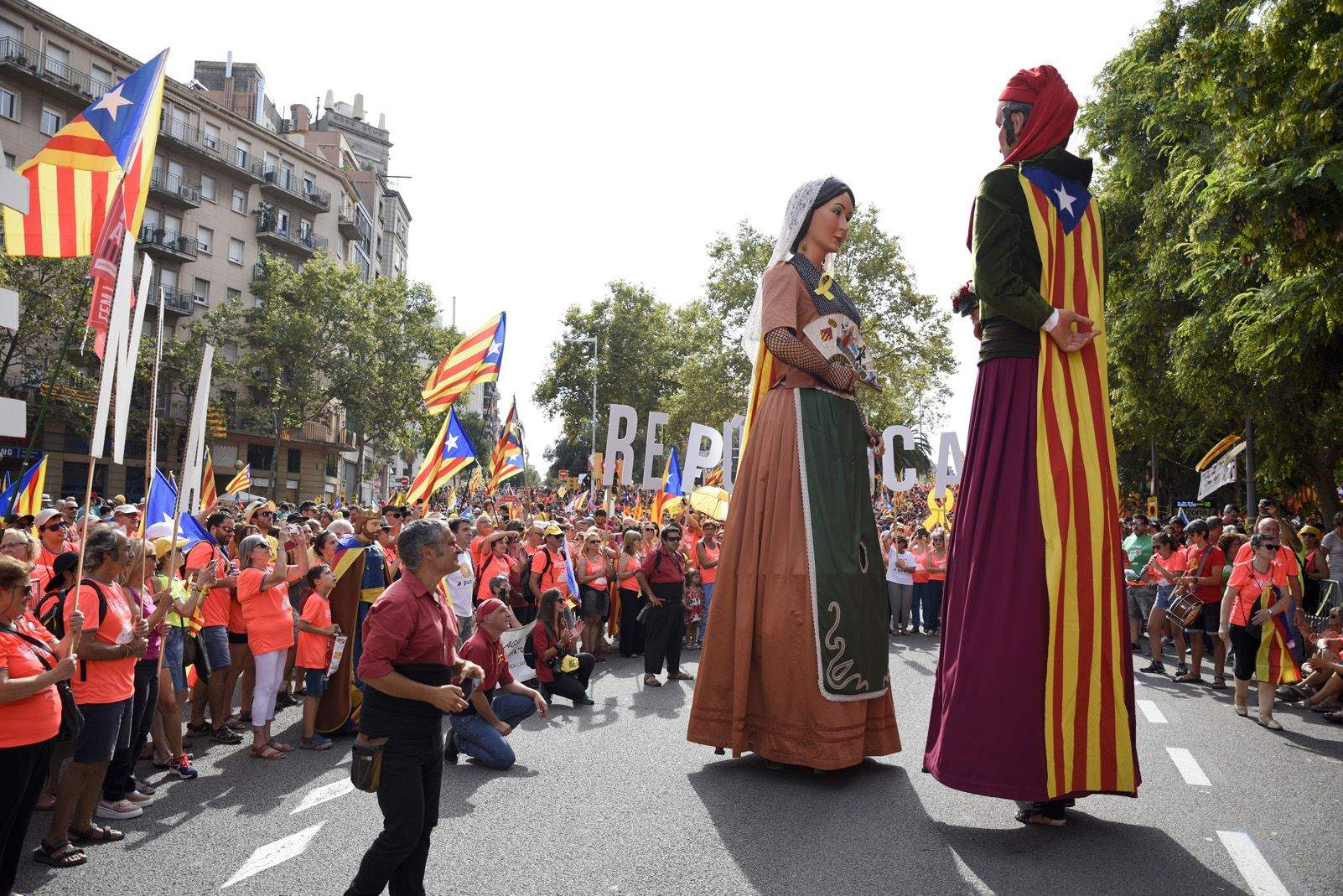 Manifestació de la diada Nacional de Catalunya a Barcelona. Foto: Bernat Millet.