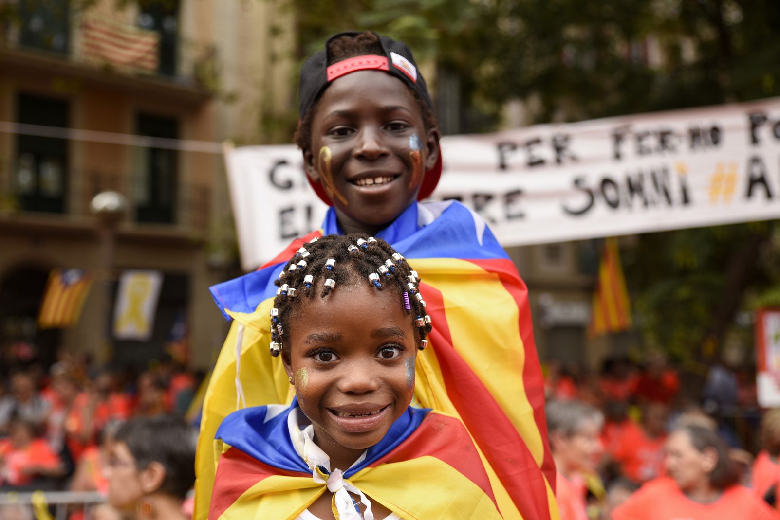 Manifestació de la diada Nacional de Catalunya a Barcelona. Foto: Bernat Millet.