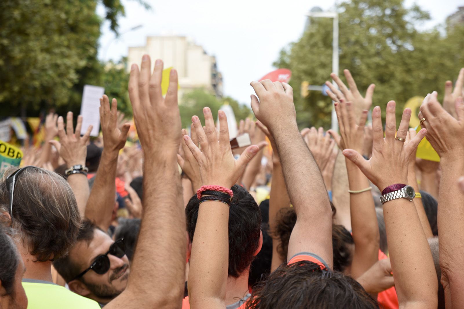 Manifestació de la diada Nacional de Catalunya a Barcelona. Foto: Bernat Millet.